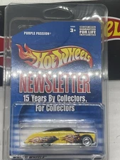 2001 Hot Wheels Newsletter Purple Passion RR WW Wheels Limited Edition 1 Of 8000
