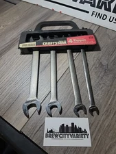 NOS Craftsman Tools USA 44189 4pc SAE Low Profile Tappet Open-End Wrench Set