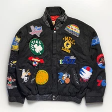 Vintage 90’s Jeff Hamilton NBA Hardwood Classics Basketball Patch Jacket