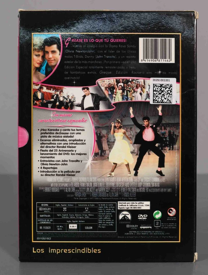DVD. GREASE. EDICION 2 DISCOS - Imagen 2 de 2