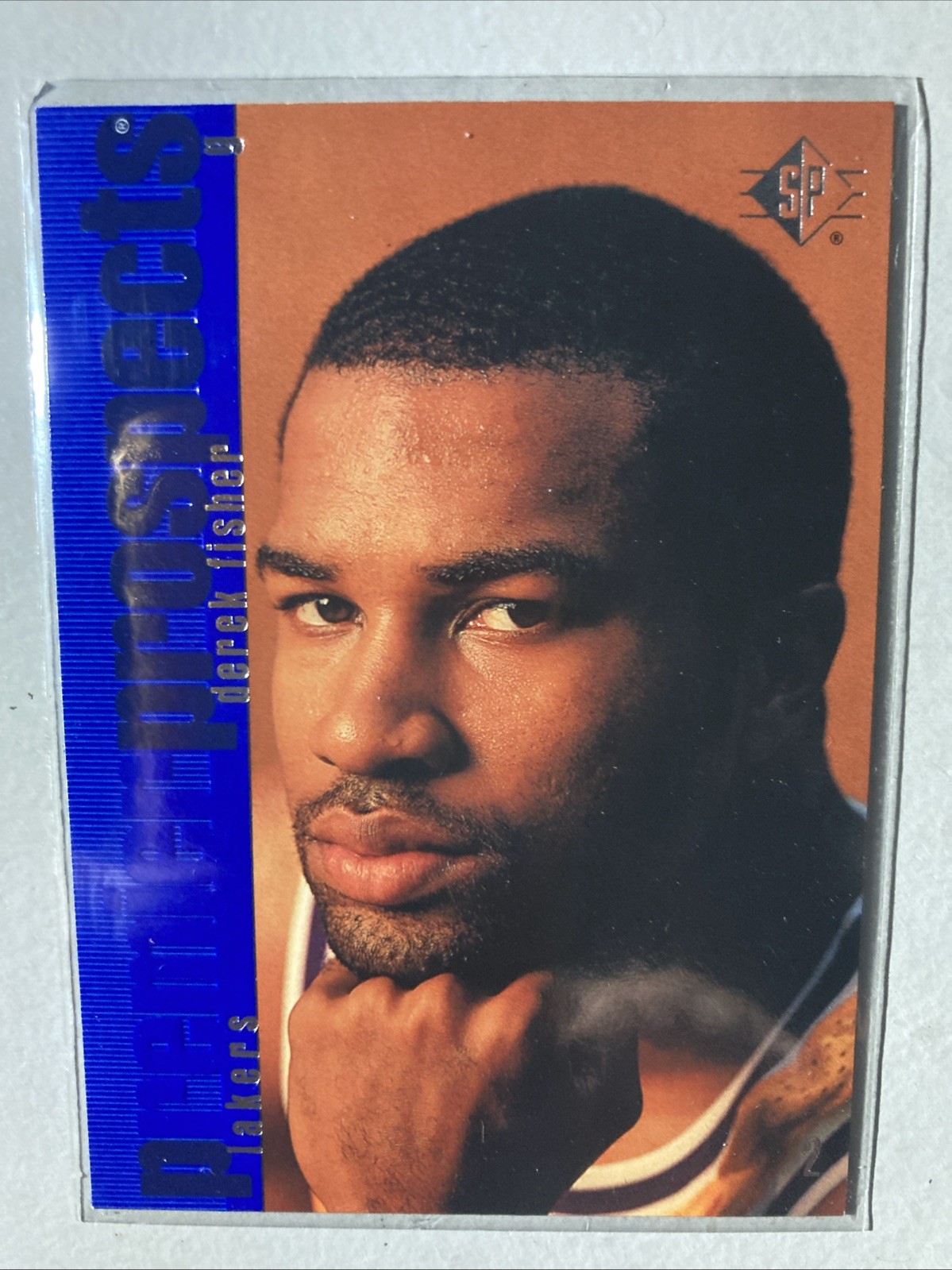 1996-97 SP Derek Fisher Rookie Premier Prospects #135 Los Angeles Lakers RC (R)