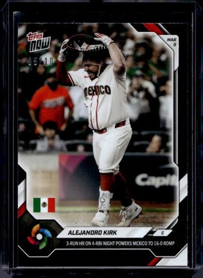 2026 Topps Now World Baseball Classic #WB17 Alejandro Kirk Black Foil #d /10 WBC