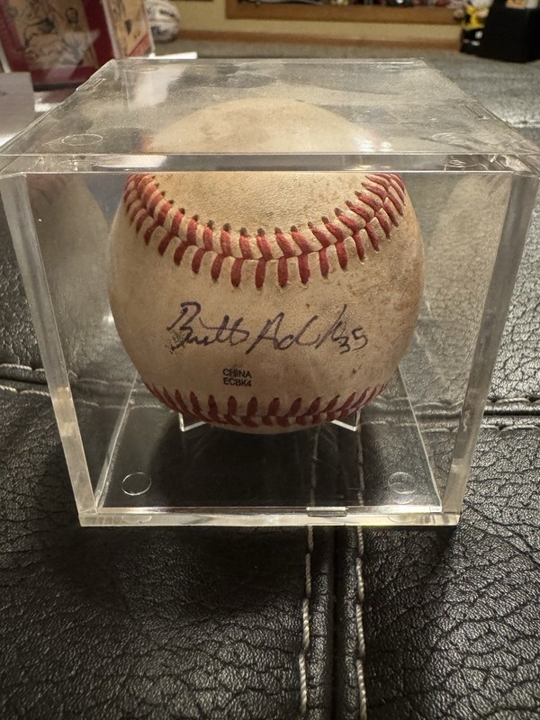 ⚾️ Brett Adcock Autographed Baseball Signed In Person W/case Houston Astros