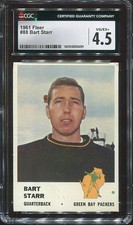 1961 Bart Starr Fleer #88 Green Bay Packers CGC 4.5 VERY GOOD - EXCELLENT+