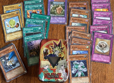 YuGiOh Random 43 Card Lot 1st Ed With Tin Condition Varies Konami
