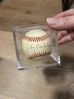Johnny Vander Meer Autographed Official National League Baseball Reds