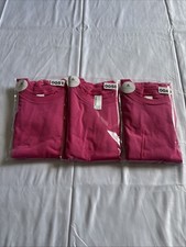 3 Pack -American Apparel Size-12 Youth Fine Jersey T-Shirt NWT Bright Pink