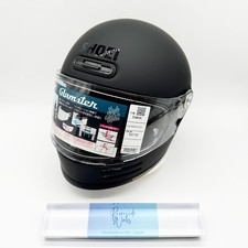 Shoei Glamster Matte Black Neo Classic Retro Full Face Helmet Size L 59cm New