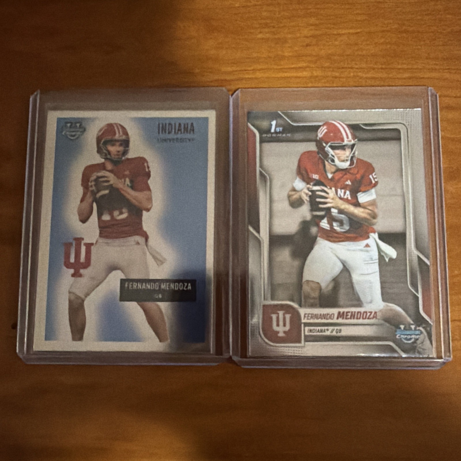 2025 Bowman University Chrome FERNANDO MENDOZA #109 1st RC Base + 1955 Insert 