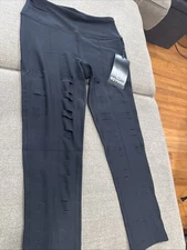 90° by reflex women’s black leggings vented size S CW67430 New