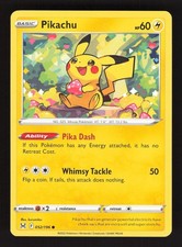 Pikachu 052/196 Pokemon Lost Origin Holo Card