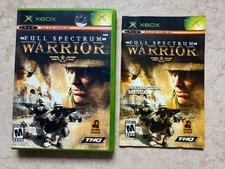 Full Spectrum Warrior (Microsoft Xbox, 2004) CIB Complete w/ Manual
