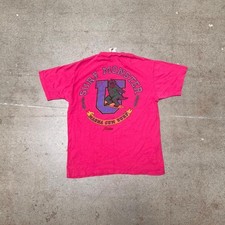 Vintage 1987 Pink Hobie Surf Monster graphic pocket tee men  s medium
