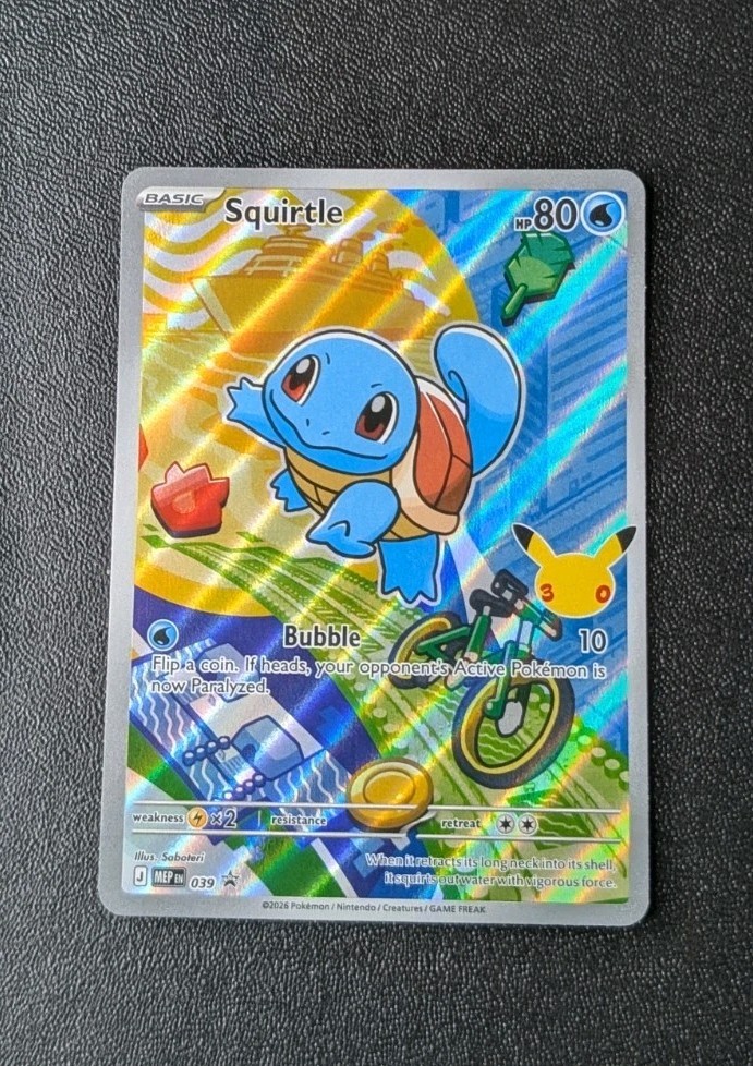 2026 Pokemon Squirtle MEP 039 First Partner Illustration Promo NM