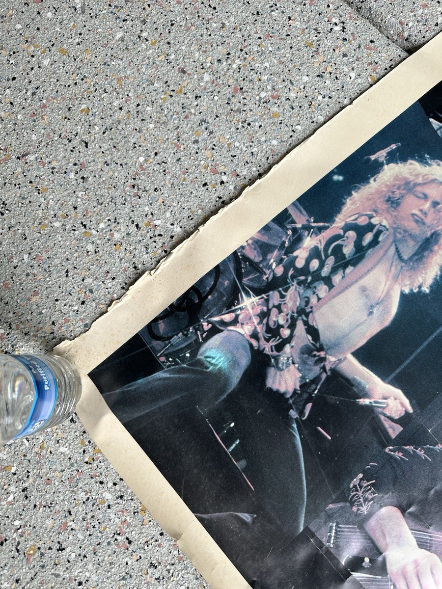 Vintage LED ZEPPELIN Poster Printed 1978 42Wx58L Authentic ⬇️ | eBay