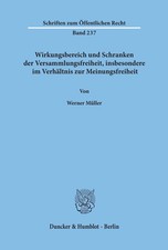 Wirkungsbereich und Schranken der Versammlung...