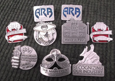 Lot of 9 member Pins from Las Vegas Conventions for Awards and Recognition Assoc