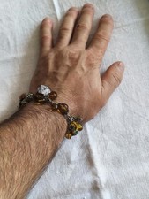 Charm Armband Bernstein-Look Vintage Style Be...