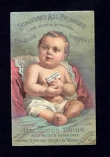 c1890s Victorian Trade Card, Rumford Chemical Works, Horsford's Acid Phosphate