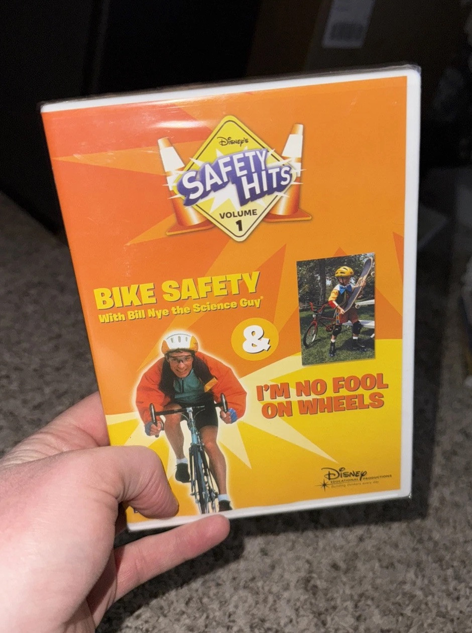 Disney Educational Productions Bike Safety With Bill Nye The Science Guy DVD NEW