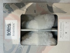 Totes Toasties Mule Slippers UK 3-4 Beautiful Memory Foam Boxed New
