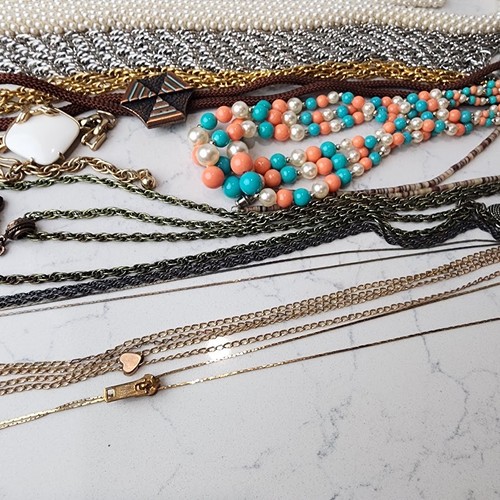 Konvolut Modeschmuck meist Halsketten - Bild 3 von 11