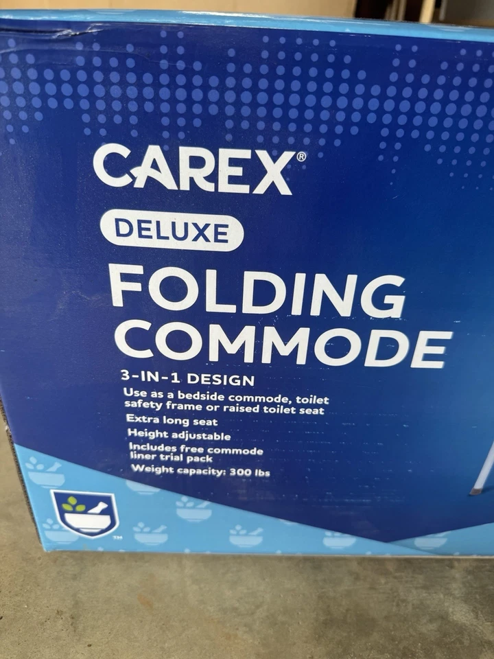 Carex Deluxe Folding Commode 3-in-1 - Image 2 of 3