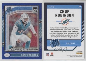 2024 Panini Donruss Optic Rated Blue Glitter Prizm Chop Robinson #219 Rookie RC