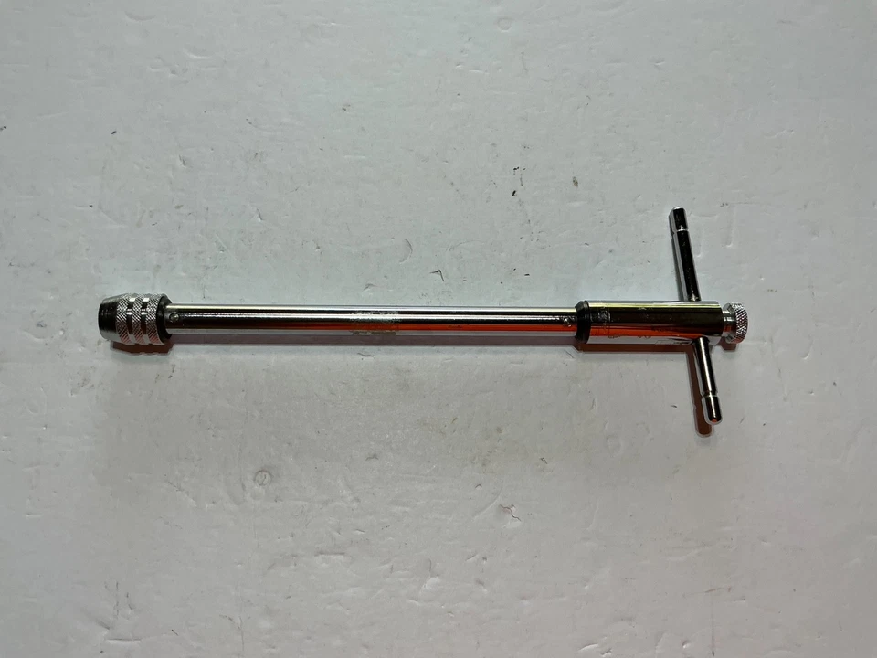 NOS Hanson TAP WRENCH, 12” RATCHETING T-HANDLE – for 1/4” to 1/2” taps Germany - Image 3 of 4