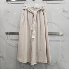 Anthropologie Maeve Cream Culottes Cropped Wide Leg Pants Size 2 Belted