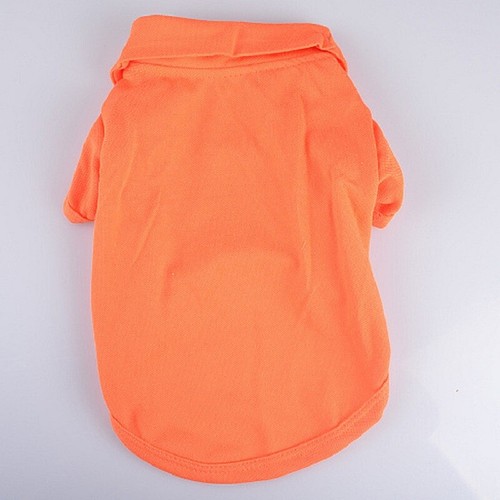 Summer Candy Colors Pet Dog Polo Shirt Clothes Soft Cotton Puppy Cat Tshirt Vest - Picture 15 of 18