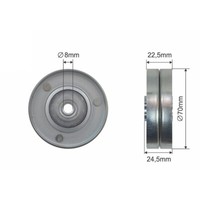 NTY Umlenk-/FüHrungsrolle Keilriemen FüR BMW 3Er Touring E46 320D 318D X5 E53