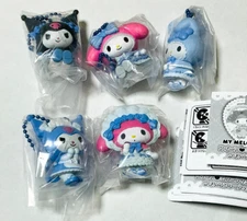 sanrio My Melody & Kuromi Sweet♡Lolita Mascot Light Blue Lolita ver. set of 5