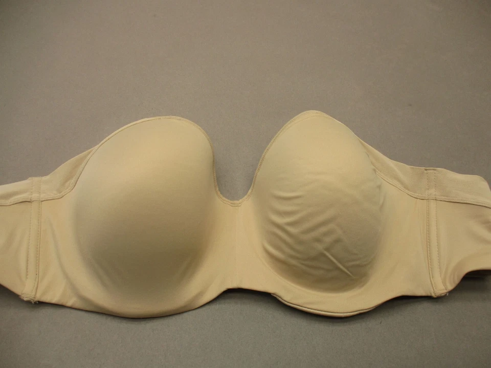 Sujetador Demi 38DD BALI Mujer Beige Forrado con Aros Cierre Trasero Sin Tirantes 6D Foto 2 de 4