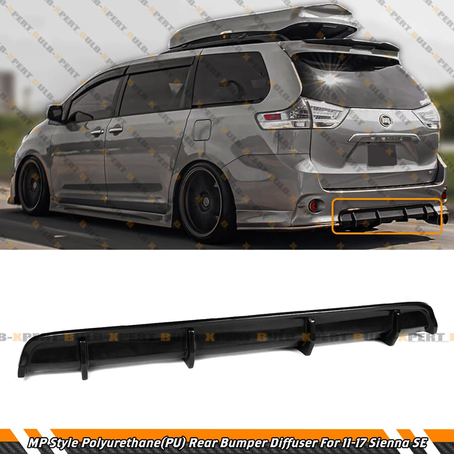 Диффузор кромки заднего бампера полиуретановый для Toyota Sienna SE JDM MP 2011-17 годов выпуска - Изображение 2 из 4