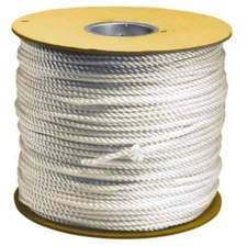 100' Max Length Nylon Solid Braid Rope 5/16" Diam, 202 Lb Capacity