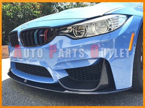 P Style Carbon Fiber Front Bumper Add-on Lip (3pcs) For 2015-2018 F80 M3 F82 M4 - Picture 5 of 6