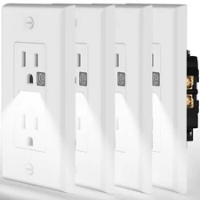 Night Light Wall Outlet-Easy to InstallStandard Electrical Outlets with Night...