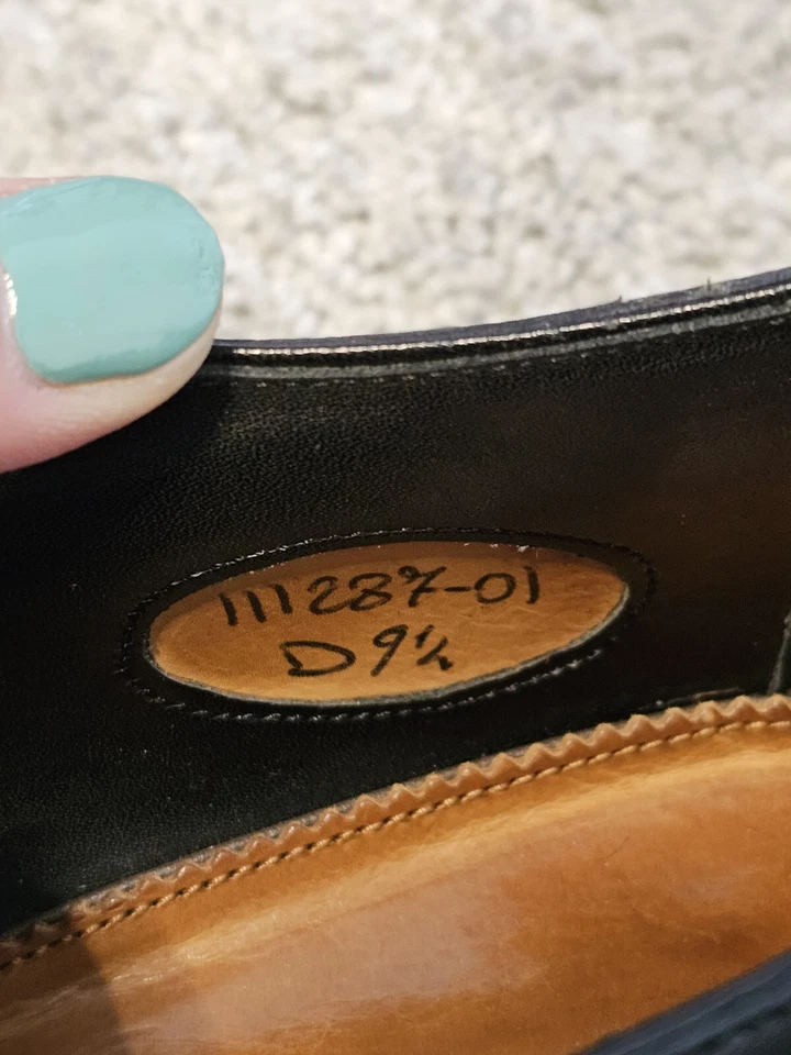 Pantalón Oxford Santoni Negro Piel de becerro Puntera Hombre Talla 9.5 Diseño Elegante #D Foto 4 de 4