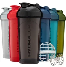 HydraCup Shaker Bottle 28oz Protein Shakes/ball-Whisk BPA FREE- Multiple Colors