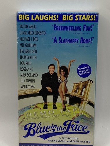 Blue in the Face VHS 1996 by Wayne King & Paul Auster - Brand New Promo Screener - Picture 1 of 1
