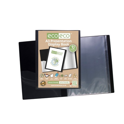 A5/A4/A3/A2 BLACK PRESENTATION DISPLAY BOOK FOLDER 20/40/60/80 POCKET RANGE - Picture 29 of 49
