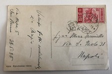 Cartolina con francobollo 1935 Littoriali  20 cent. rosso - Storia Postale Regno