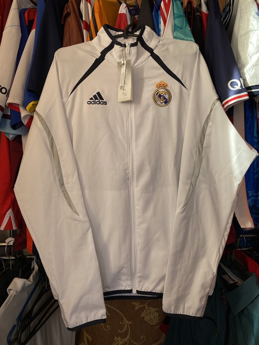 Real Madrid ICON Jacket 2006 X 2021 White Adidas Polyester Mens Size M
