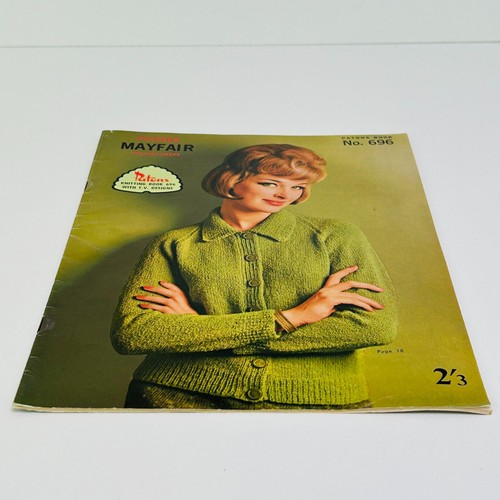 Vintage Patons Knitting Book No. 696 Family Knits Jumpers Cardigans Dress 1964 - Picture 4 of 11