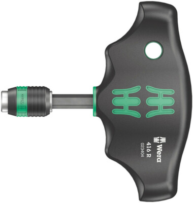 Wera 023404 416 R Rapidator T-Griff Magnet Schraubendreher Bithalter