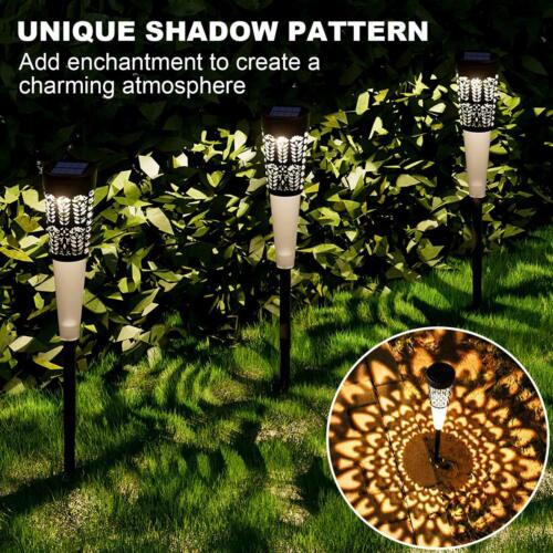 4X Solar Outdoor Garden Lights Stake Landscape Yard Lawn Waterproof Decor Lamps - Picture 3 of 7