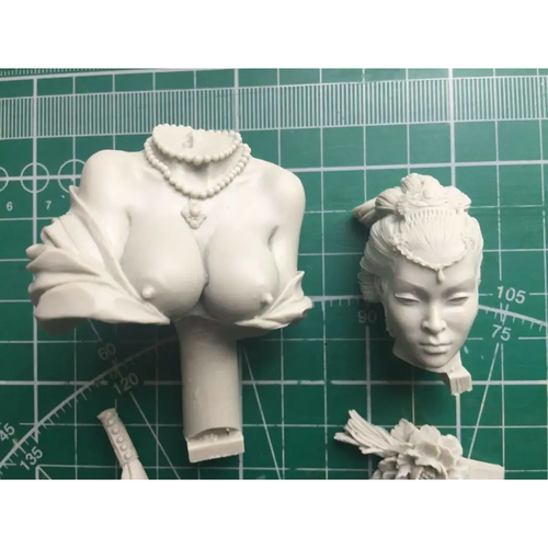 1/10 BUST Resin Model Kit Asian Nudes Beautiful Girl Woman Beauty Unpainted - Picture 2 of 3