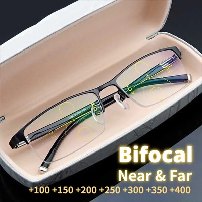 Gafas Lectura Bifocales Estilo Empresarial Lentes Visión Progresivo Multifocales