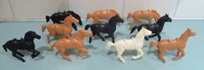 Lot of 10 PROCESSED PLASTIC Series 5 WESTERN HORSES 60mm